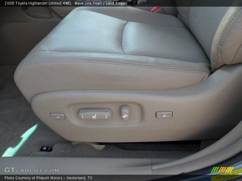 Wave Line Pearl / Sand Beige 2008 Toyota Highlander Limited 4WD