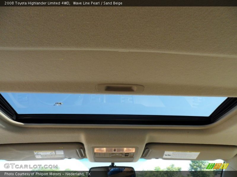 Wave Line Pearl / Sand Beige 2008 Toyota Highlander Limited 4WD