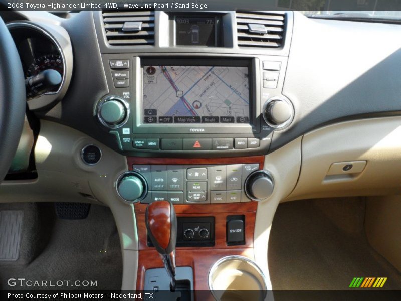 Wave Line Pearl / Sand Beige 2008 Toyota Highlander Limited 4WD