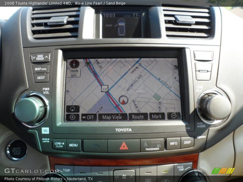 Wave Line Pearl / Sand Beige 2008 Toyota Highlander Limited 4WD