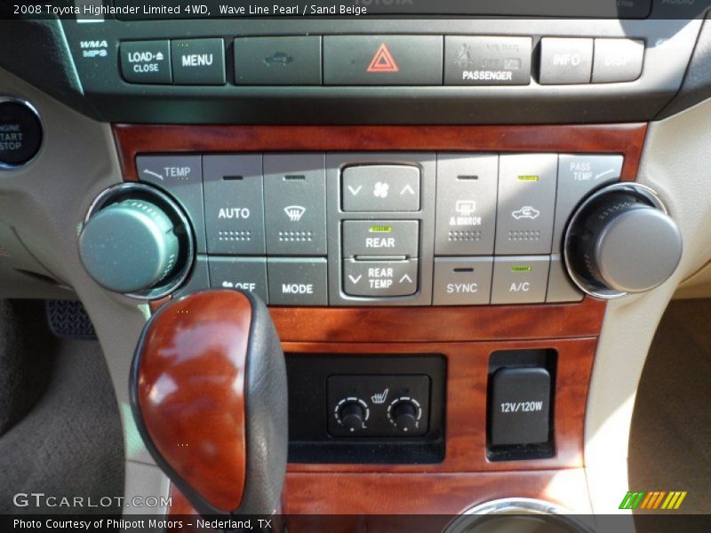 Wave Line Pearl / Sand Beige 2008 Toyota Highlander Limited 4WD