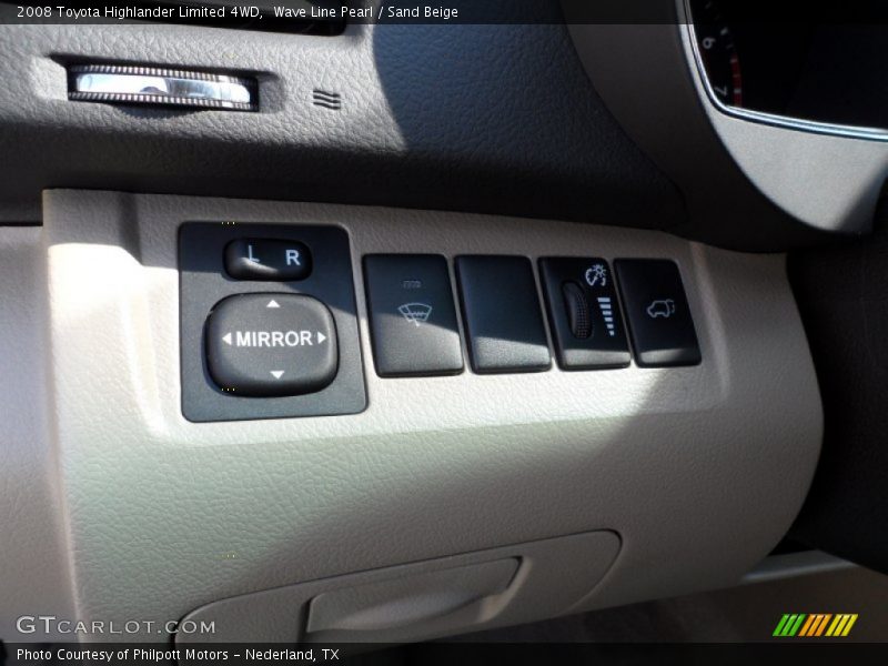 Wave Line Pearl / Sand Beige 2008 Toyota Highlander Limited 4WD