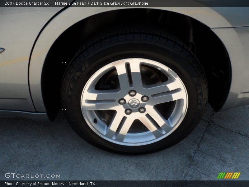 Marine Blue Pearl / Dark Slate Gray/Light Graystone 2007 Dodge Charger SXT