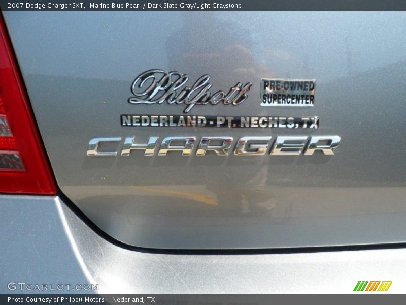 Marine Blue Pearl / Dark Slate Gray/Light Graystone 2007 Dodge Charger SXT