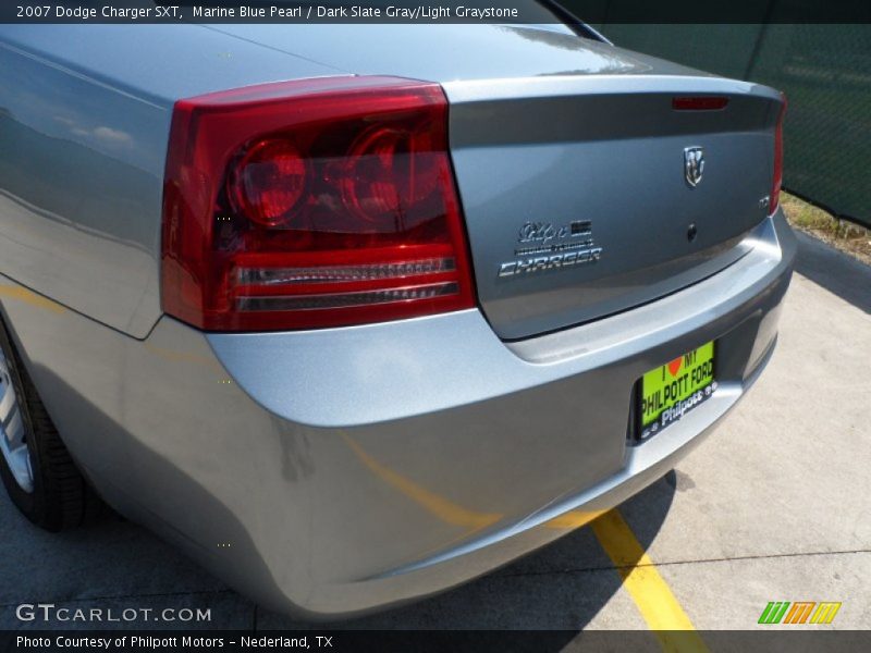 Marine Blue Pearl / Dark Slate Gray/Light Graystone 2007 Dodge Charger SXT
