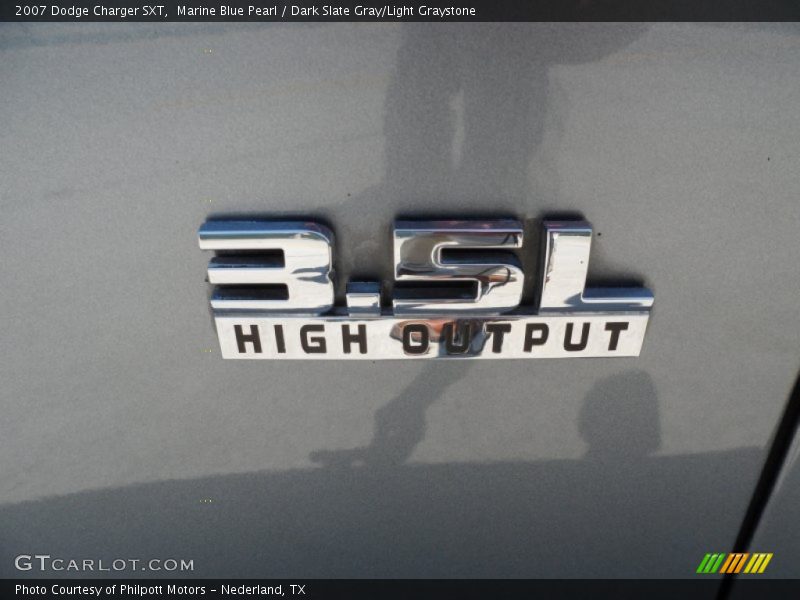 Marine Blue Pearl / Dark Slate Gray/Light Graystone 2007 Dodge Charger SXT