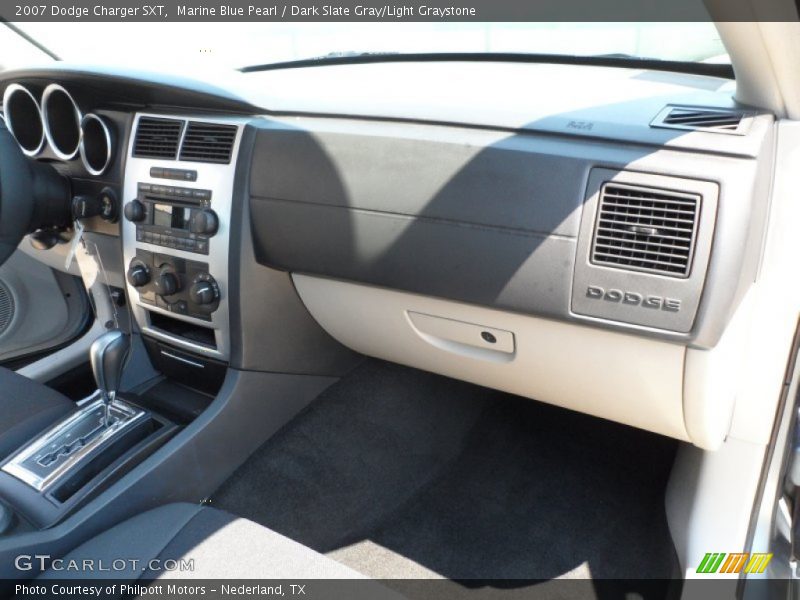 Marine Blue Pearl / Dark Slate Gray/Light Graystone 2007 Dodge Charger SXT