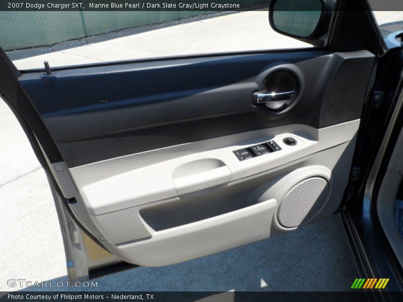 Marine Blue Pearl / Dark Slate Gray/Light Graystone 2007 Dodge Charger SXT