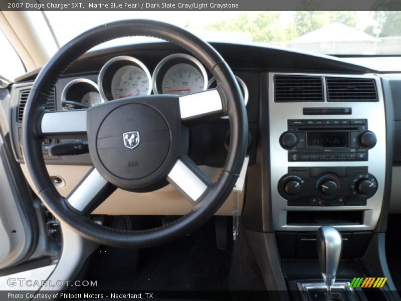Marine Blue Pearl / Dark Slate Gray/Light Graystone 2007 Dodge Charger SXT