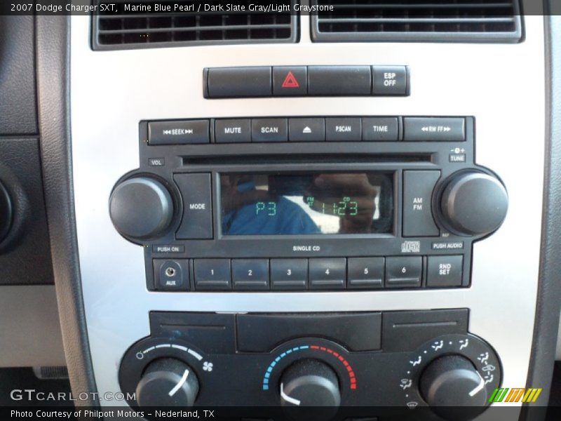 Marine Blue Pearl / Dark Slate Gray/Light Graystone 2007 Dodge Charger SXT