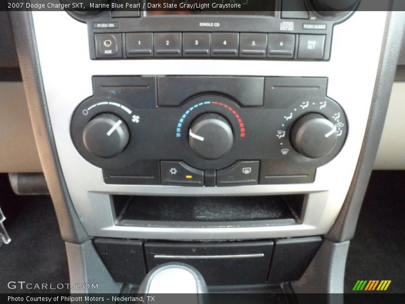 Marine Blue Pearl / Dark Slate Gray/Light Graystone 2007 Dodge Charger SXT