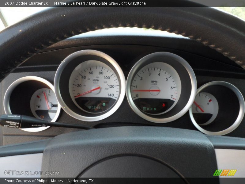 Marine Blue Pearl / Dark Slate Gray/Light Graystone 2007 Dodge Charger SXT