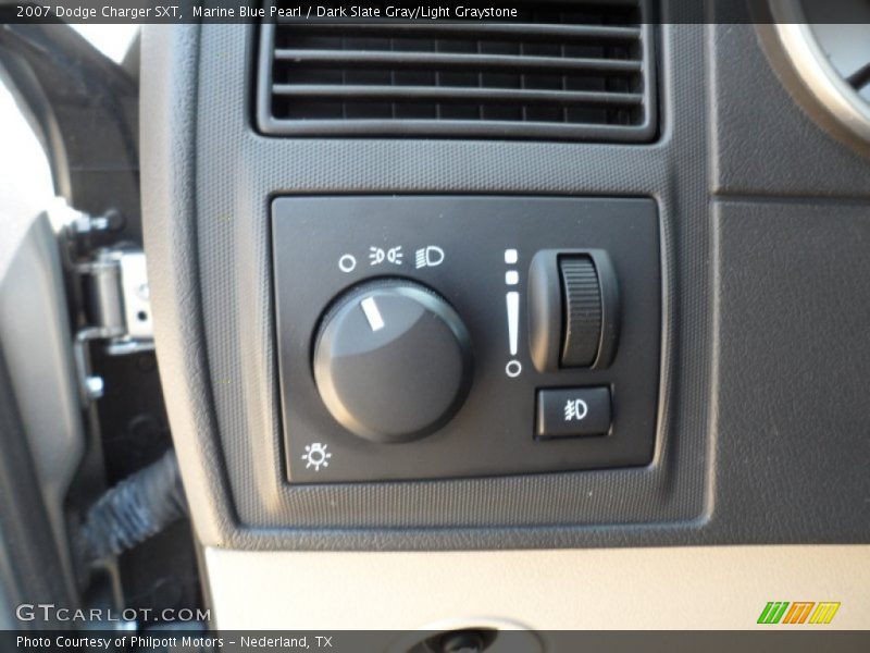 Marine Blue Pearl / Dark Slate Gray/Light Graystone 2007 Dodge Charger SXT