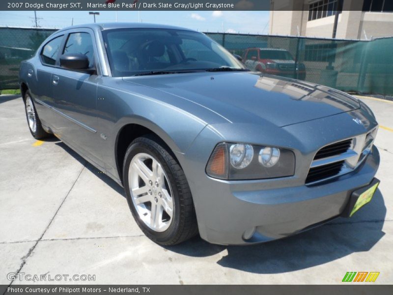 Marine Blue Pearl / Dark Slate Gray/Light Graystone 2007 Dodge Charger SXT