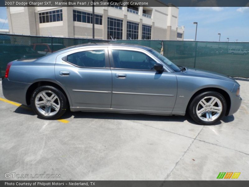 Marine Blue Pearl / Dark Slate Gray/Light Graystone 2007 Dodge Charger SXT