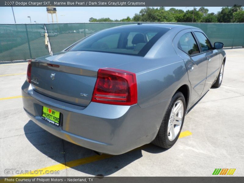 Marine Blue Pearl / Dark Slate Gray/Light Graystone 2007 Dodge Charger SXT