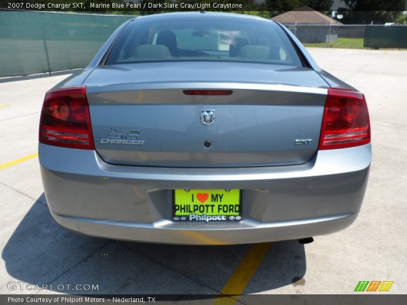 Marine Blue Pearl / Dark Slate Gray/Light Graystone 2007 Dodge Charger SXT