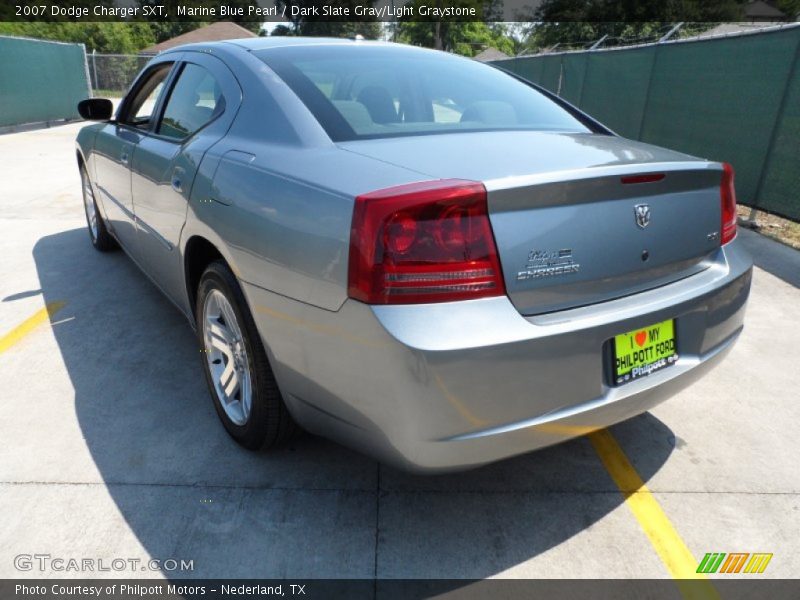 Marine Blue Pearl / Dark Slate Gray/Light Graystone 2007 Dodge Charger SXT