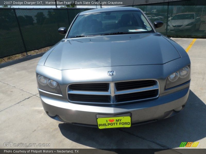 Marine Blue Pearl / Dark Slate Gray/Light Graystone 2007 Dodge Charger SXT
