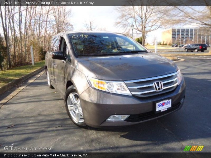 Mocha Metallic / Gray 2012 Honda Odyssey Touring Elite