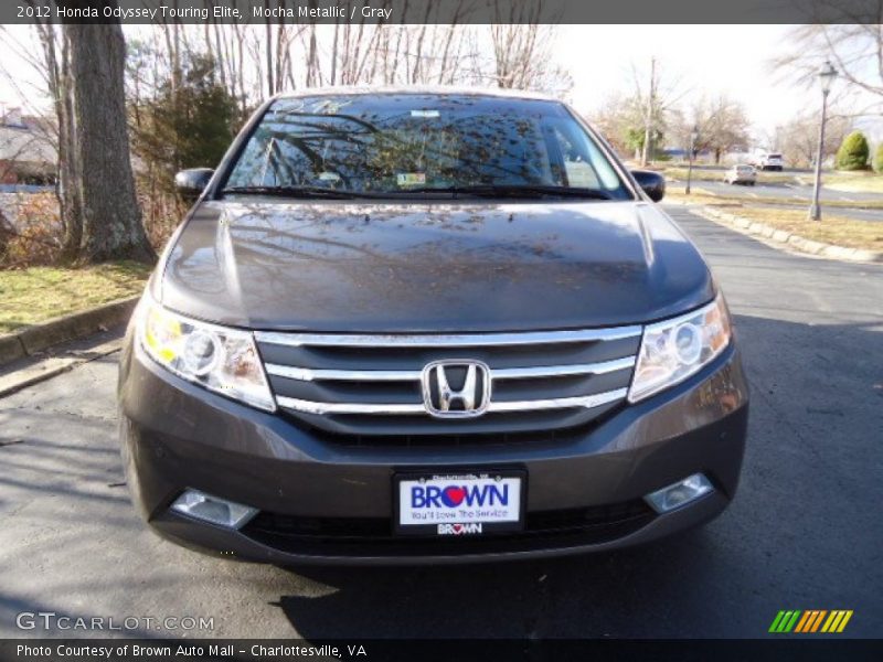 Mocha Metallic / Gray 2012 Honda Odyssey Touring Elite