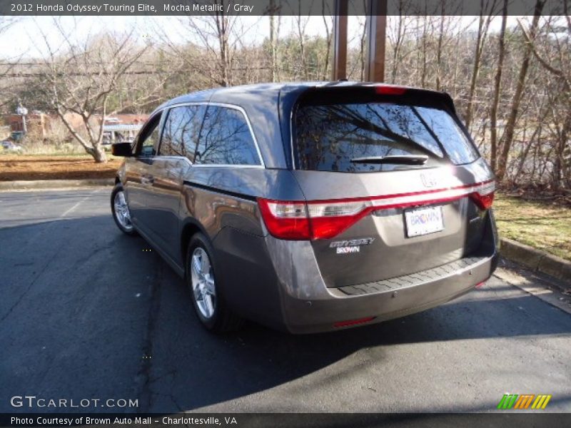 Mocha Metallic / Gray 2012 Honda Odyssey Touring Elite