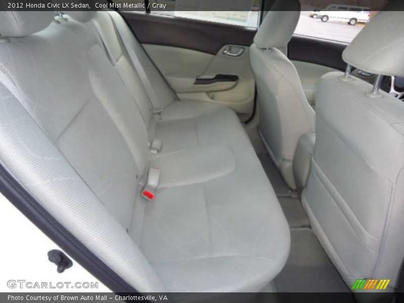 Cool Mist Metallic / Gray 2012 Honda Civic LX Sedan