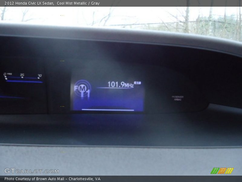 Cool Mist Metallic / Gray 2012 Honda Civic LX Sedan