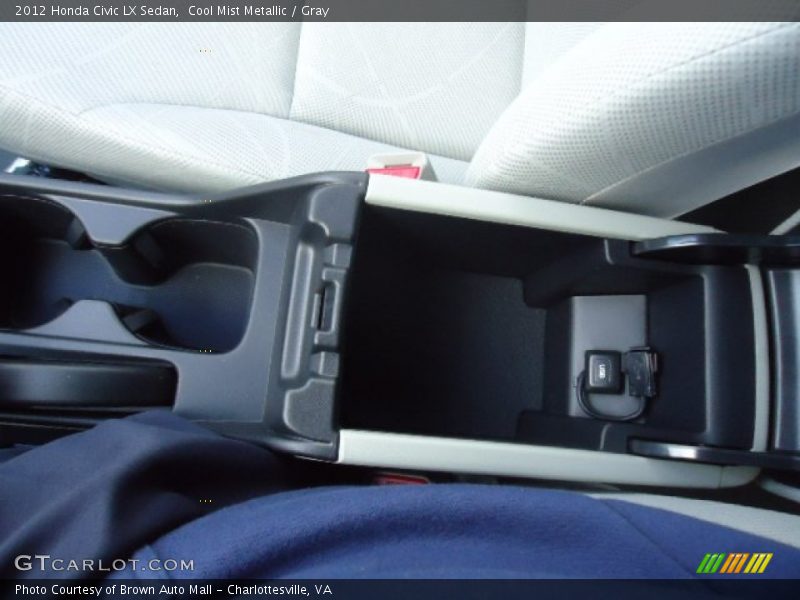 Cool Mist Metallic / Gray 2012 Honda Civic LX Sedan
