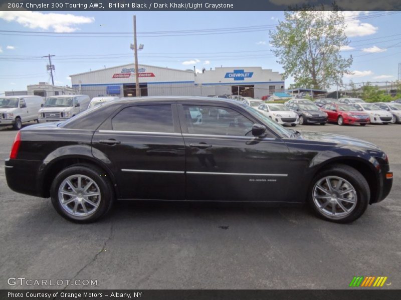 Brilliant Black / Dark Khaki/Light Graystone 2007 Chrysler 300 Touring AWD