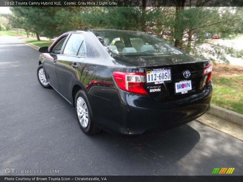 Cosmic Gray Mica / Light Gray 2012 Toyota Camry Hybrid XLE
