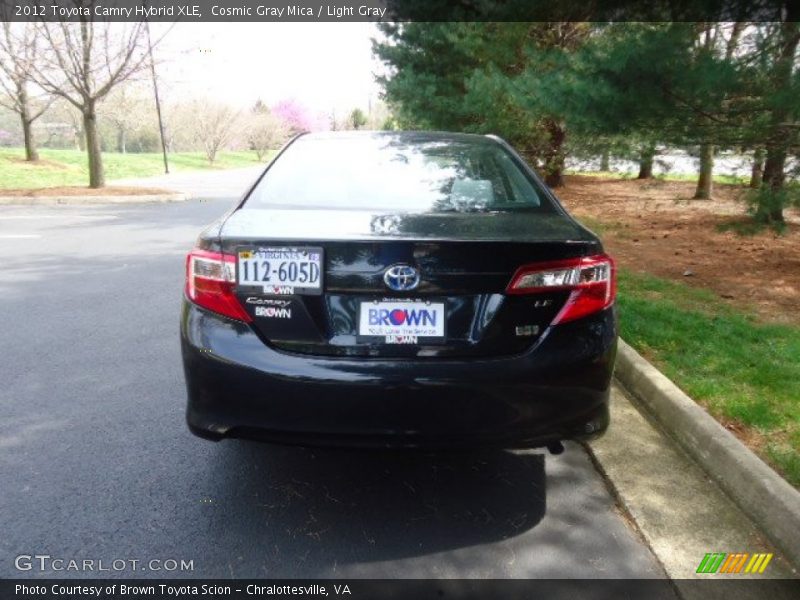 Cosmic Gray Mica / Light Gray 2012 Toyota Camry Hybrid XLE