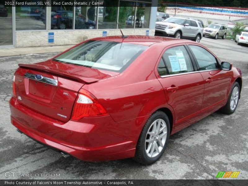 Red Candy Metallic / Camel 2012 Ford Fusion SEL V6