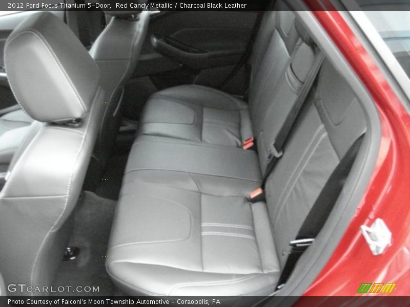 Red Candy Metallic / Charcoal Black Leather 2012 Ford Focus Titanium 5-Door