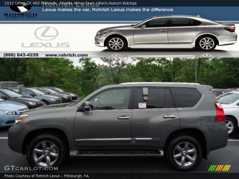 Knights Armor Pearl / Black/Auburn Bubinga 2012 Lexus GX 460 Premium