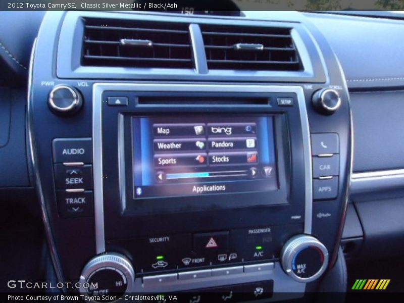 Classic Silver Metallic / Black/Ash 2012 Toyota Camry SE