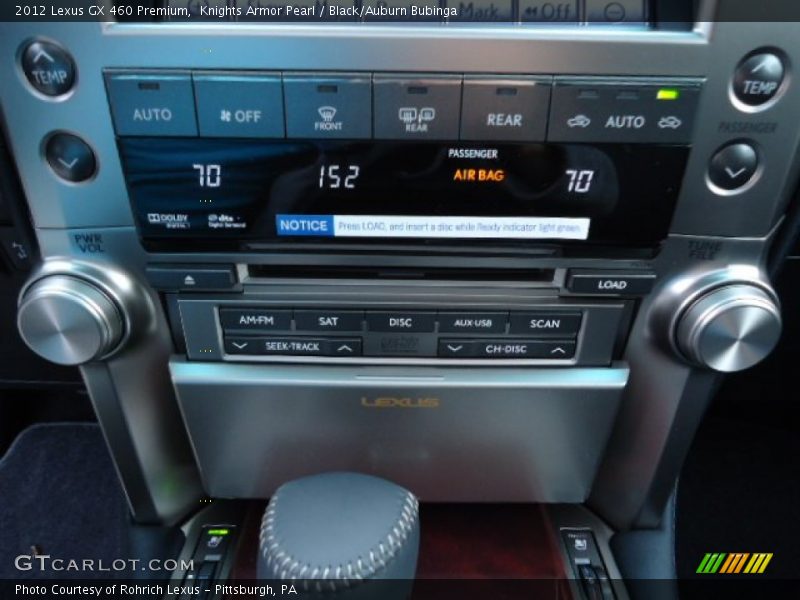 Knights Armor Pearl / Black/Auburn Bubinga 2012 Lexus GX 460 Premium