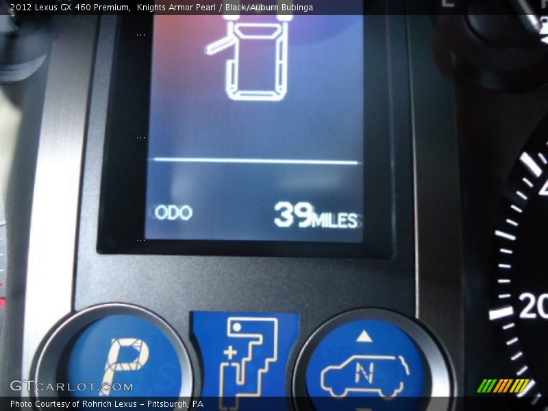 Knights Armor Pearl / Black/Auburn Bubinga 2012 Lexus GX 460 Premium