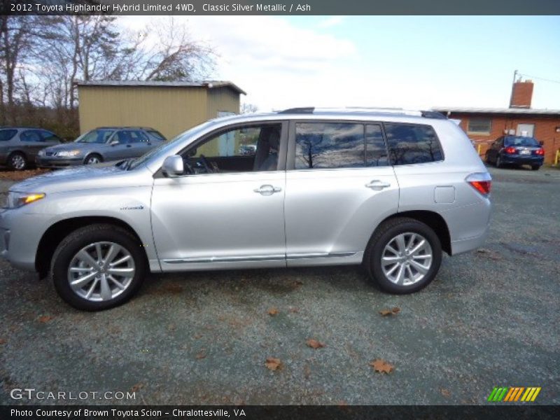 Classic Silver Metallic / Ash 2012 Toyota Highlander Hybrid Limited 4WD