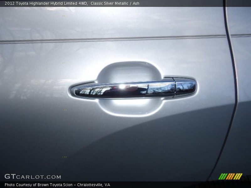 Classic Silver Metallic / Ash 2012 Toyota Highlander Hybrid Limited 4WD