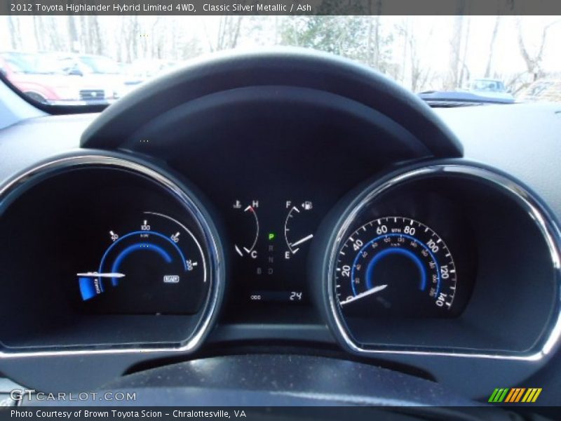 Classic Silver Metallic / Ash 2012 Toyota Highlander Hybrid Limited 4WD