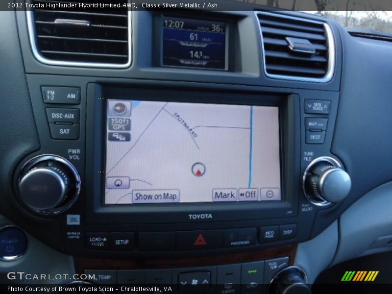 Classic Silver Metallic / Ash 2012 Toyota Highlander Hybrid Limited 4WD