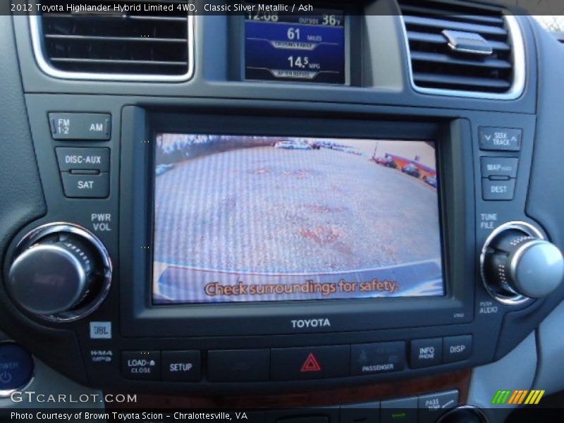 Classic Silver Metallic / Ash 2012 Toyota Highlander Hybrid Limited 4WD