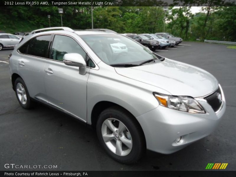 Tungsten Silver Metallic / Light Gray 2012 Lexus RX 350 AWD