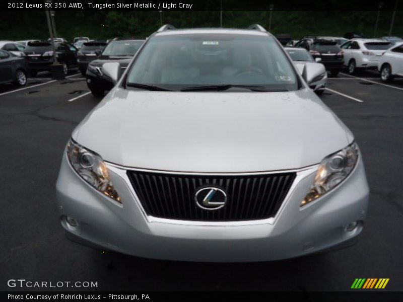 Tungsten Silver Metallic / Light Gray 2012 Lexus RX 350 AWD