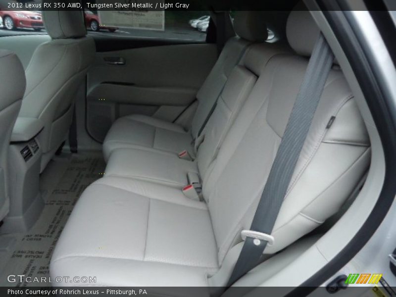 Tungsten Silver Metallic / Light Gray 2012 Lexus RX 350 AWD