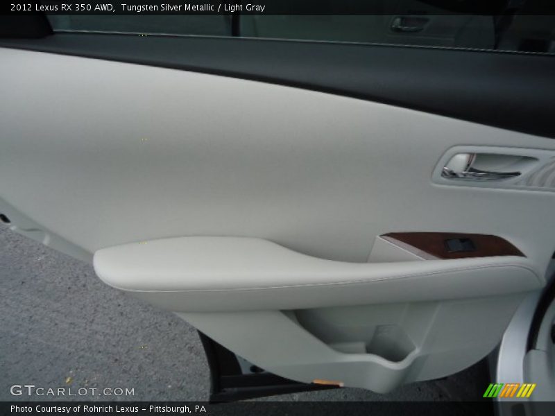 Tungsten Silver Metallic / Light Gray 2012 Lexus RX 350 AWD