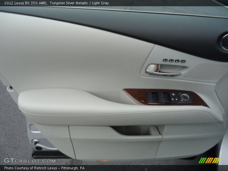 Tungsten Silver Metallic / Light Gray 2012 Lexus RX 350 AWD