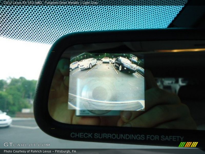 Tungsten Silver Metallic / Light Gray 2012 Lexus RX 350 AWD
