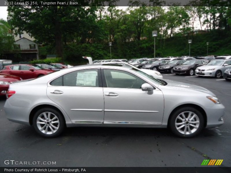 Tungsten Pearl / Black 2012 Lexus ES 350